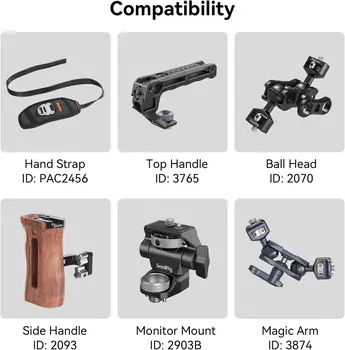 SmallRig Aluminum Alloy Film Movie Making Camera Video Cage for Canon R5/R6/R5 C With BG-R10 Battery Grip 3464B product image
