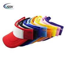 Wholesale Custom Sublimation Sun Visor Sports Baseball Hats Adjustable Sun Visor Sublimation Blank Visor Hat