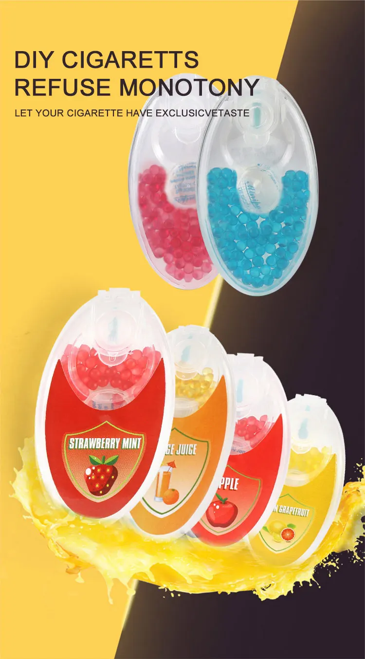 Hot Sell Cigarette Balls Menthol Popping Beads Mint Flavor Capsules Cigarette For Fresh Breath