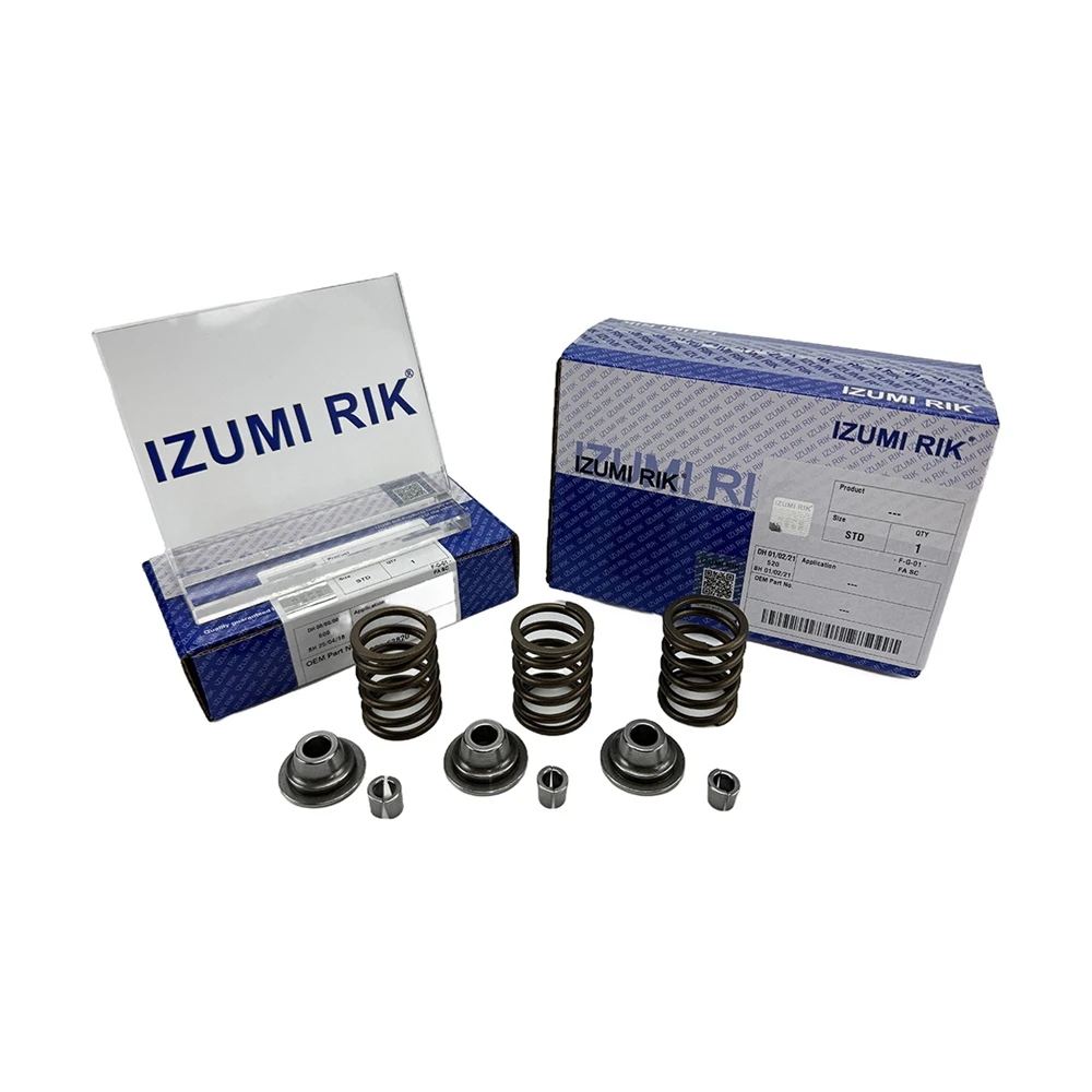 IZUMI RIK S16R-PTA-4 S16R-Y1PTA-4 زنبرك الصمام + مقعد + حافظة لمحركات Mitsubishi