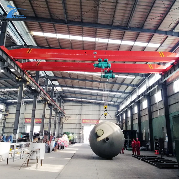 10 Ton EOT Overhead Crane Wireless Remote Control Workshop Construction New Condition 20m Max Lifting 5 Ton Harga Bridge Crane