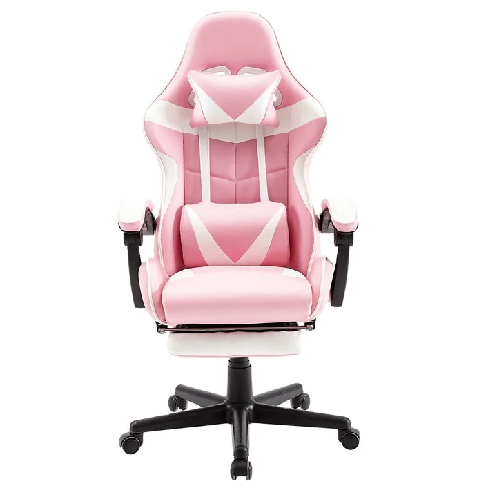 2024 PUBG Gaming Chair Pink Office Chair with Footrest