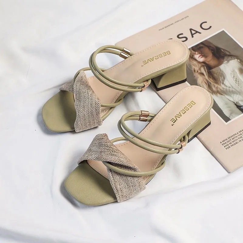 Ladies High Heel Fancy Sandals Comfort Style