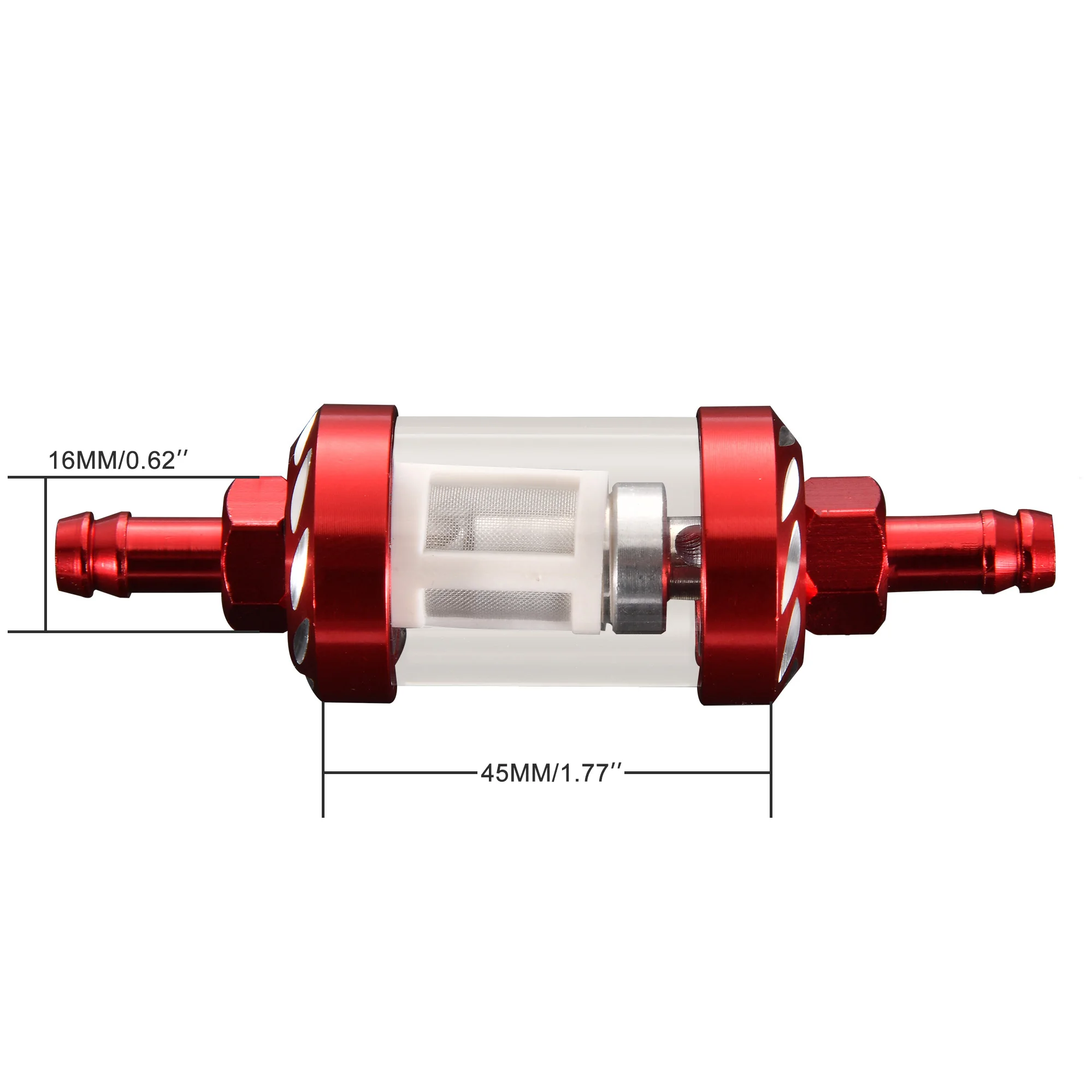 GOOFIT CNC Metal  Fuel Filter Replacement for Motorcycle Scooter Dirt Bike