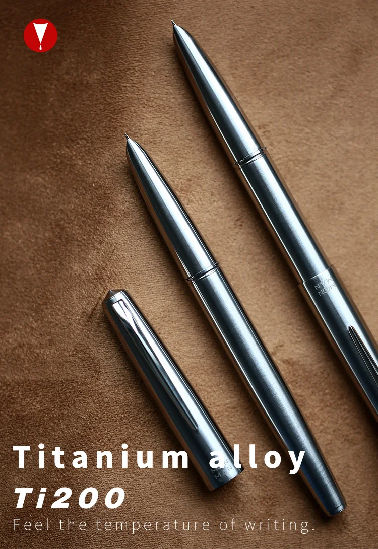 Mojiang Ti200 Modular Titanium alloy Fountain Pen F 14K Gold Nib W/Box 2021 NEW