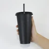 Tasse à paillettes noires (sans changement de couleur)