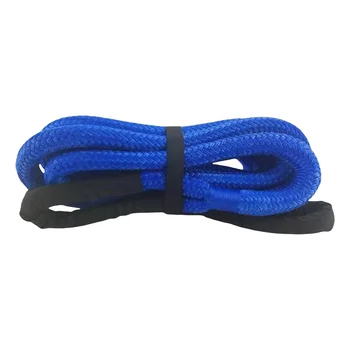 custom 24mm x 9M PA6 nylon synthetic towing strap rope for marine trailer winch boat winch