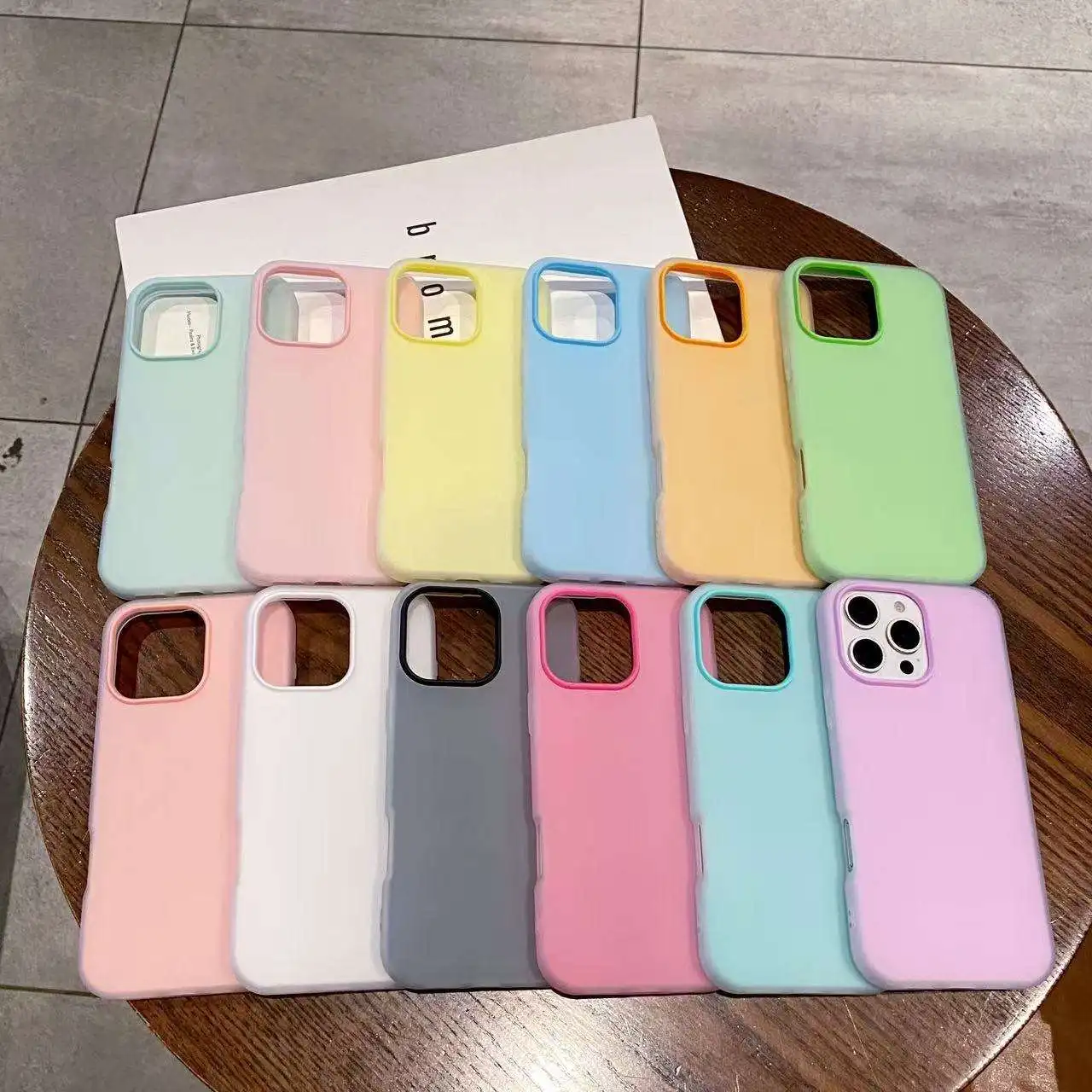 product anti fall tpu case for iphone 17 pro max soft jelly silicone phone cover in candy color with matte jelly back mobile phone cases-2