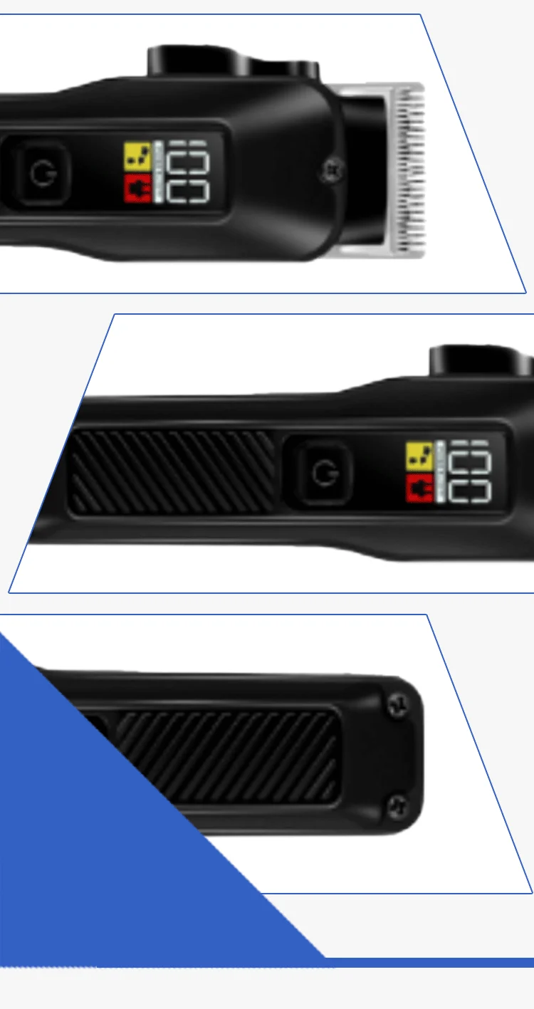 Custom Package Professional Private Label Men's Cordless Hair Trimmer LCD Display Electric Hair Clipper USB Power Wholesale