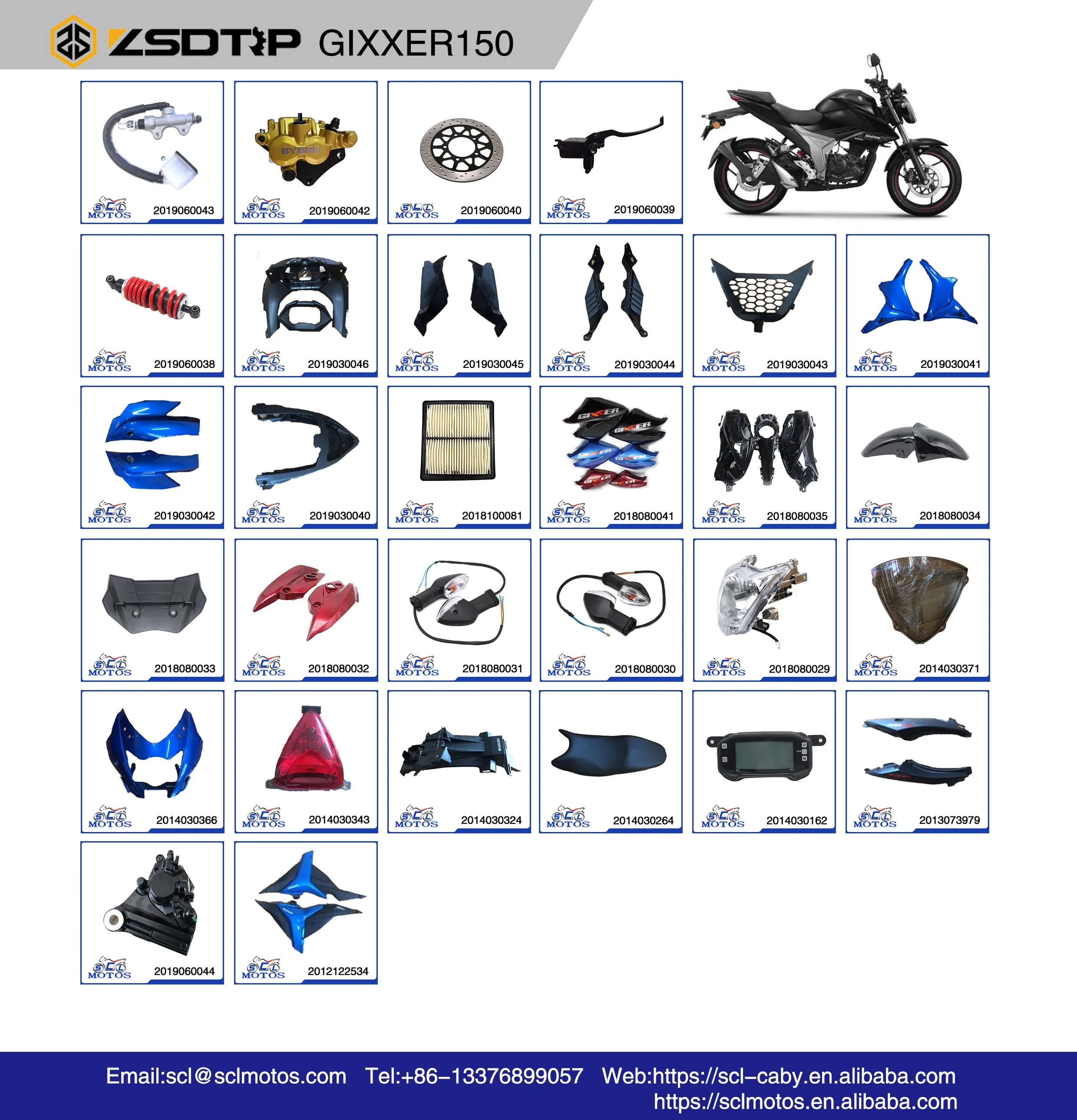 Wholesale Gixxer 150 250 Motorcycle Plastic Parts