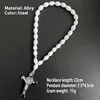 Silver plated-White beads