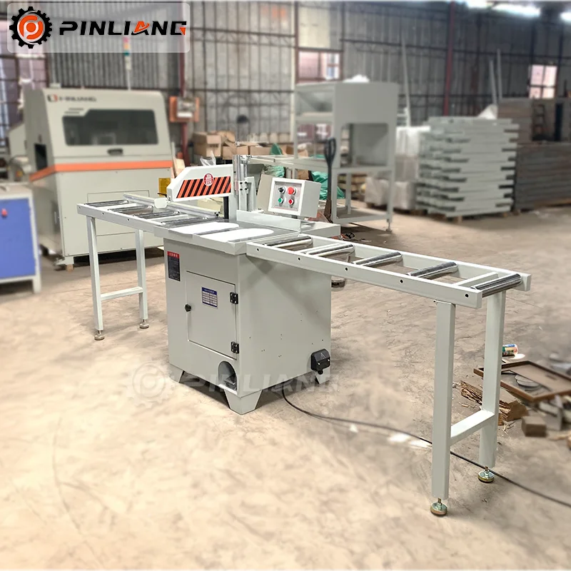 PINLIANG Woodworking Circular Waw Cutting Machine Industrial Pneumatic Control Wood Cross Cut off Saw
