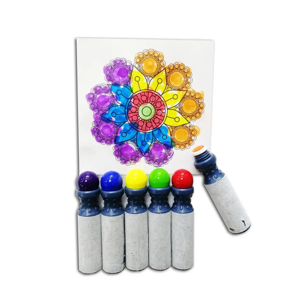 Многоцветные моющиеся Dabber Бинго Daubers Dot маркеры