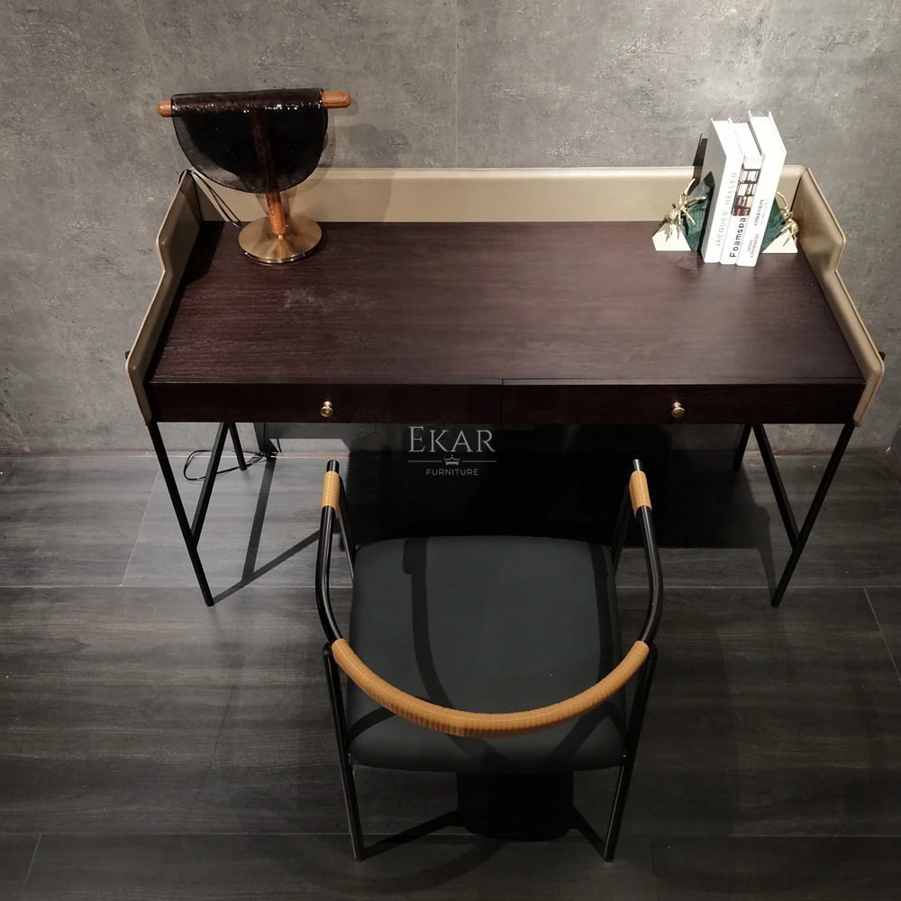 EKAR FURNITURE Office furniture desk modern simple solid wood desk office desk factory