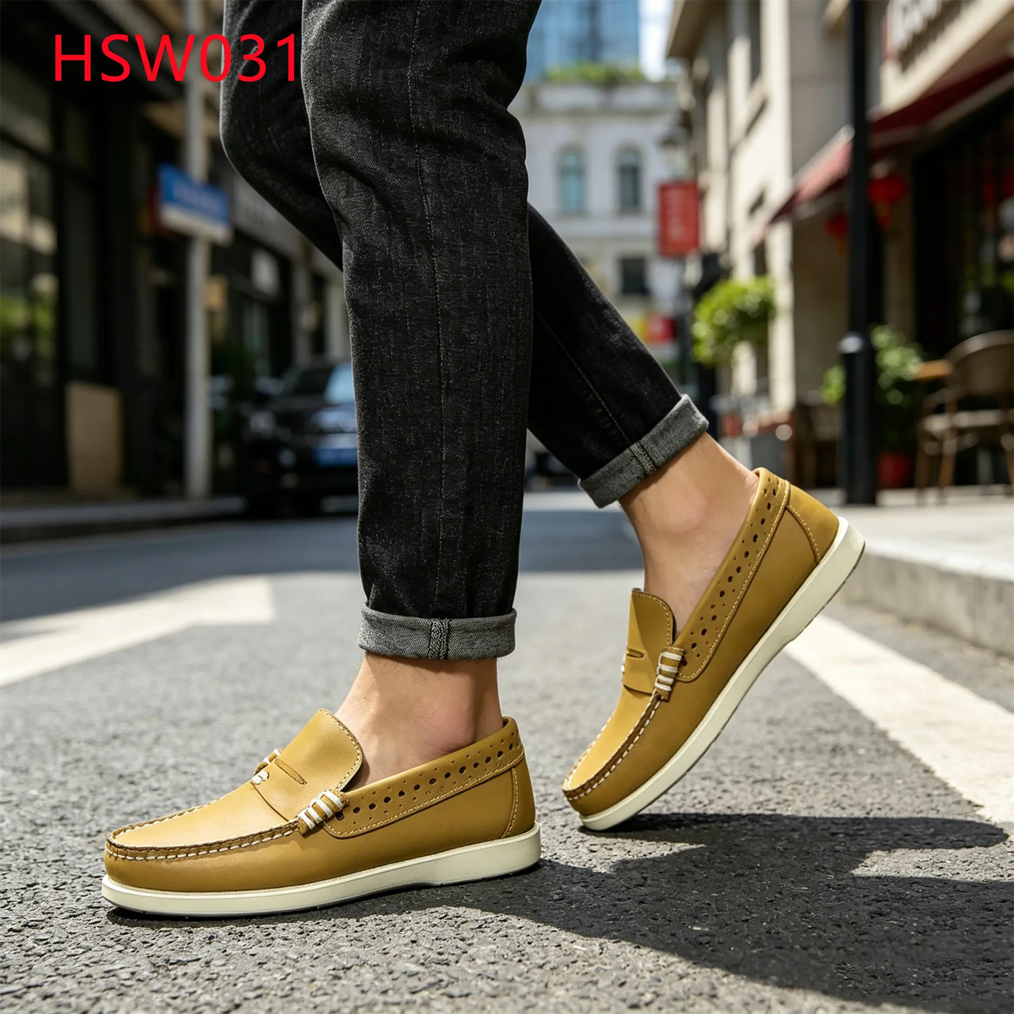 LXG,Networking Event Odorless Honey Color Penny Shoes Urban Exploration Mask-style Stylish& Modern 8.85$ Peas Shoes HSW031