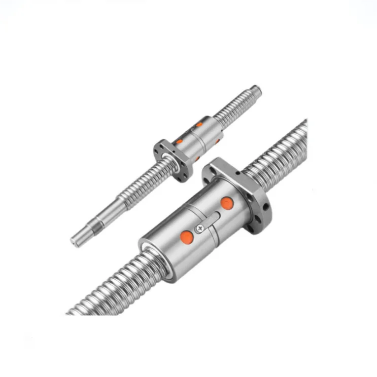 C3 C5 C7 Custom Ball Screw Shaft End Machining TBI DFU Series Double Nut DFU1604 DFU1605 DFU1610 High Load Ball Screw