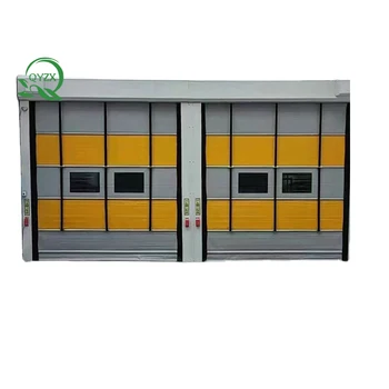 Factory Fireproof Folding Industrial PVC High Speed Rolling Shutter Gate Wind Resistant Stacking Door