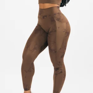 Camo Activewear Fitness Leggings for Women Brazilian Contour Leggings DRAUGHT BROWN ALPHALUX FORCE LEGGING