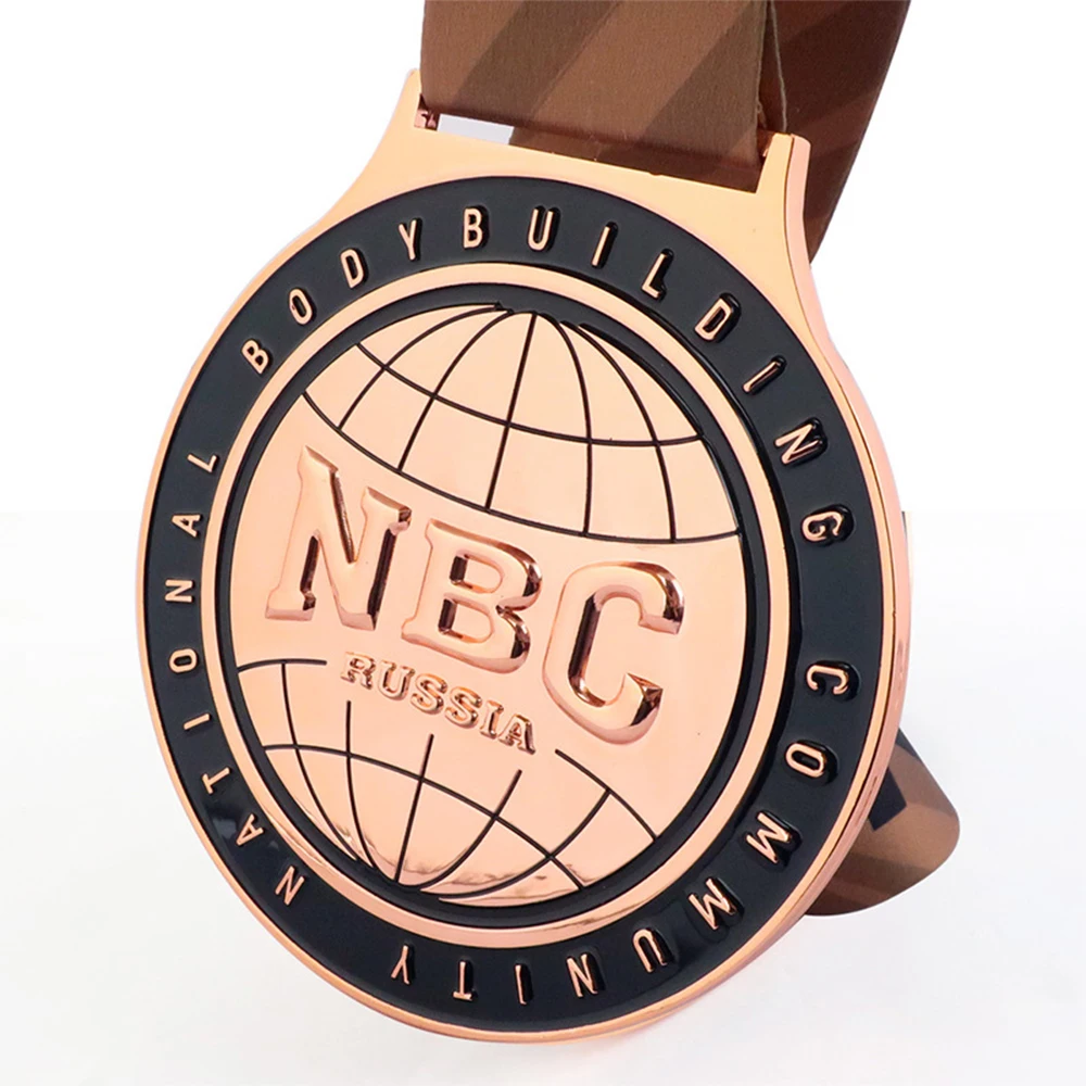 Manufacture Personalized 3D Sports Medal Die Casting Soft Enamel Medal Custom Gold Silver Bronze Awards Medal Of Honor