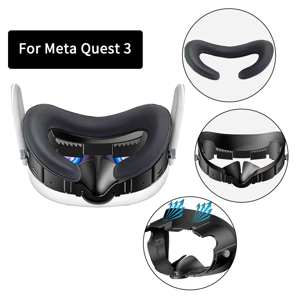 Replacement Facial Single Foam Bracket Mask Frames Hed Set Cover Case For Meta Quest 3 2 1 Vrk44 Laudtec details