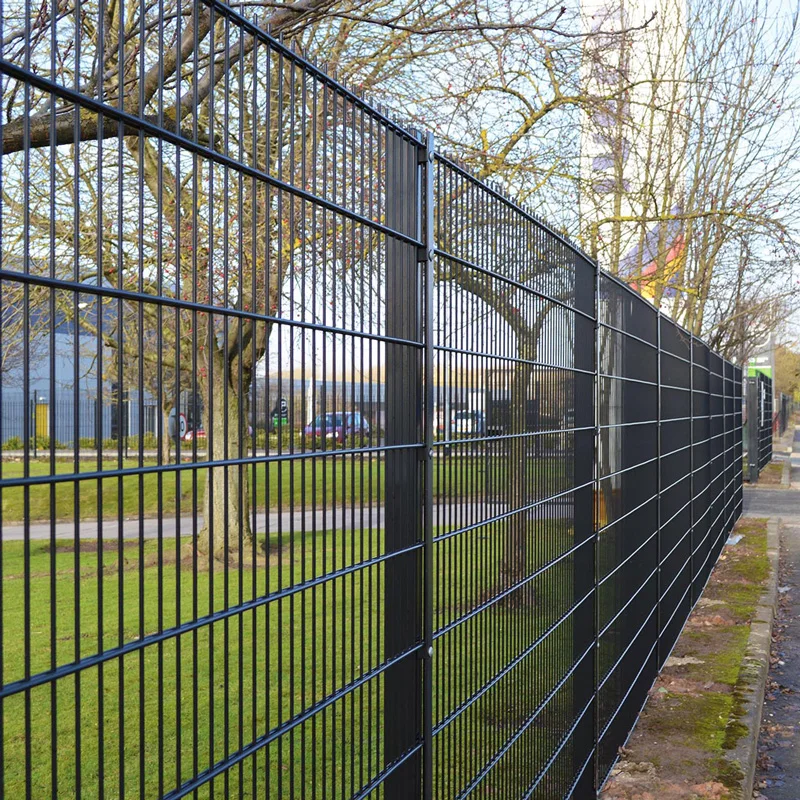 Philippines Heat Treated Double Wire Mesh Fence with Sliding Gate