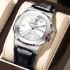7 Silver Case Silver Bezel White Dial