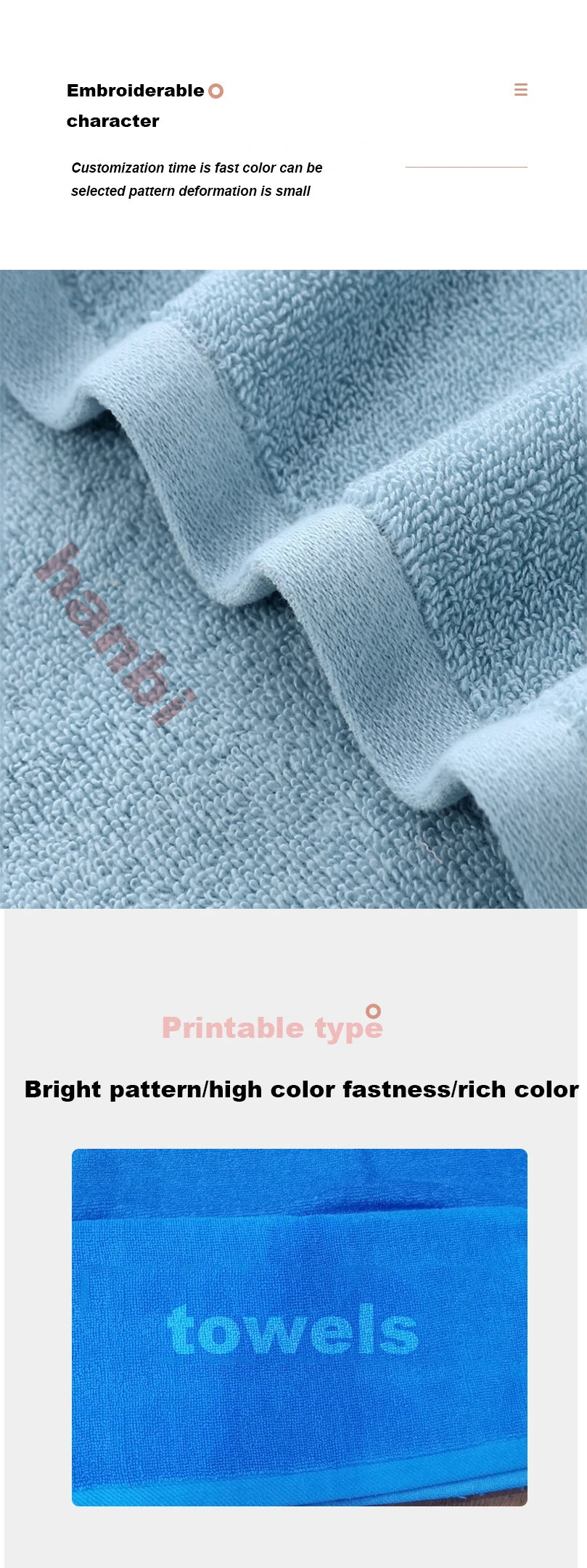 high quality organic quick dry towel custom printing custom cotton towel quick dry towels supplier