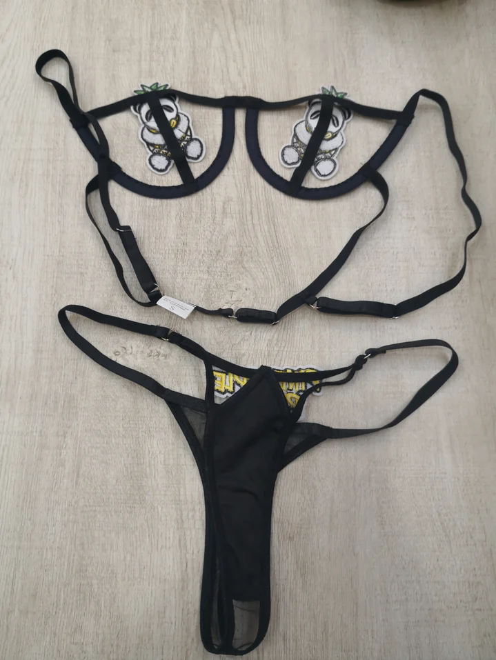 sexy panda lingerie Panda Sexy Women's Bra Lingerie-femm Lace Lingerie Women Sexy Hollow Out  Lingerie