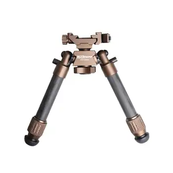 Adjustable Super Duty Tactical Bipod Hunting and Shooting Lightweight High-Strength Carbon Fiber  BI Pod Shooting Rest Picatinny