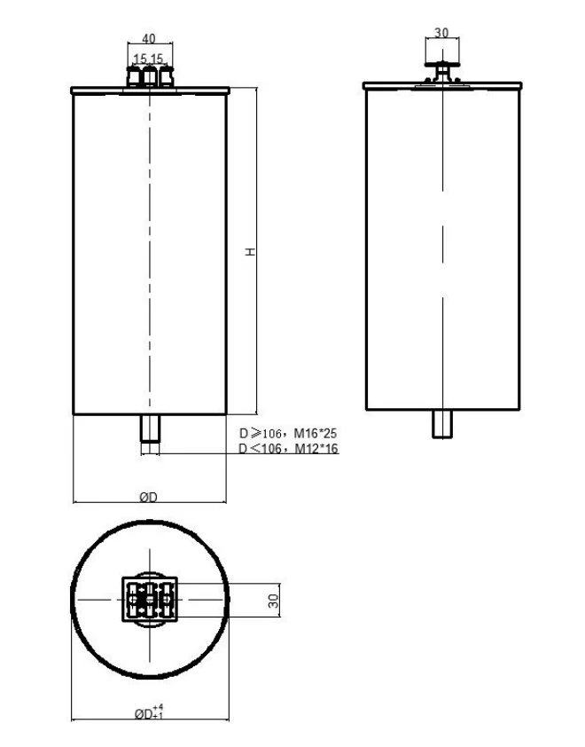 3 phase reactive compensation capacitor power electrical capacitor