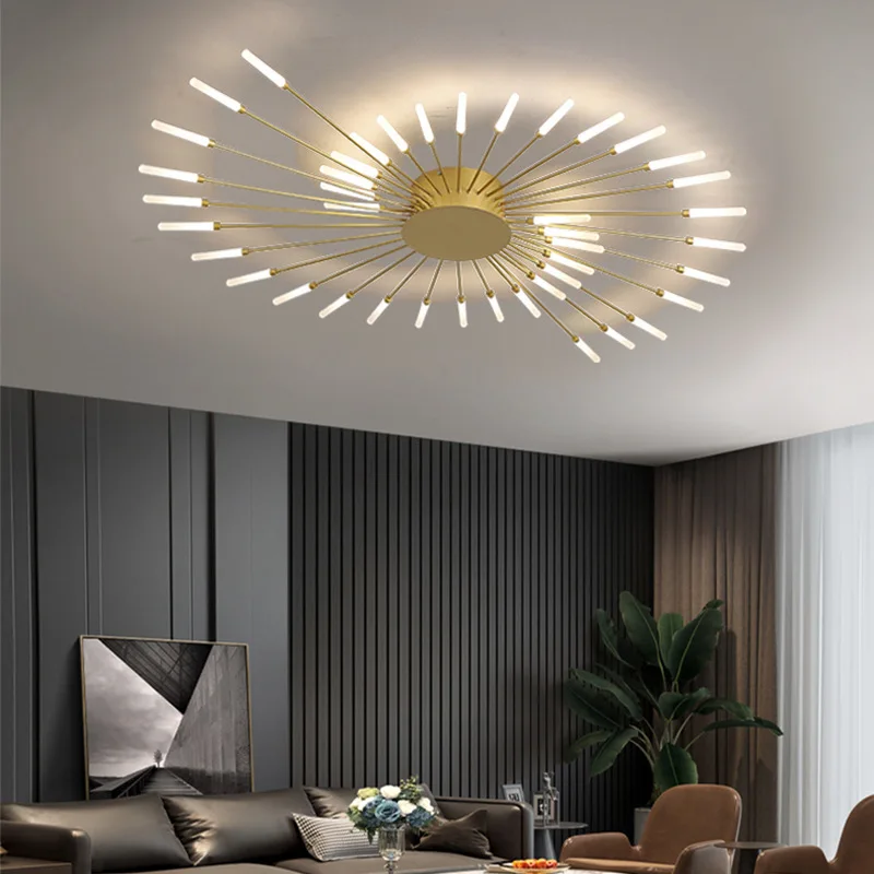 Modern Luxury Fireworks LED Ceiling Chandelier Lamp Indoor Lighting Living Room Bedroom Decoration Dining Table Light - View #5