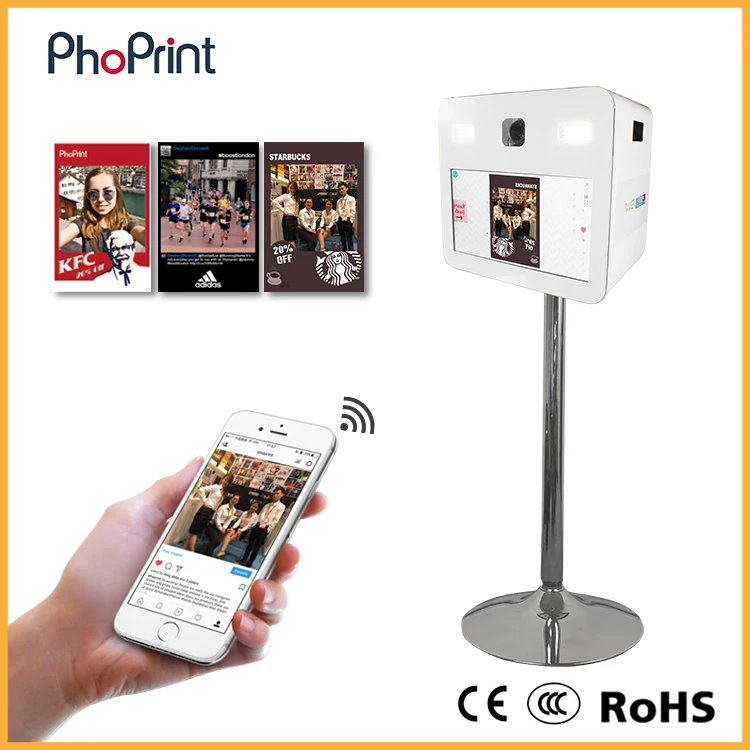 【ライセンス】 Ebayarステッカーインスタントフォトブースキャビネットスタンドセルフィーミラーフォトブースキオスク Buy