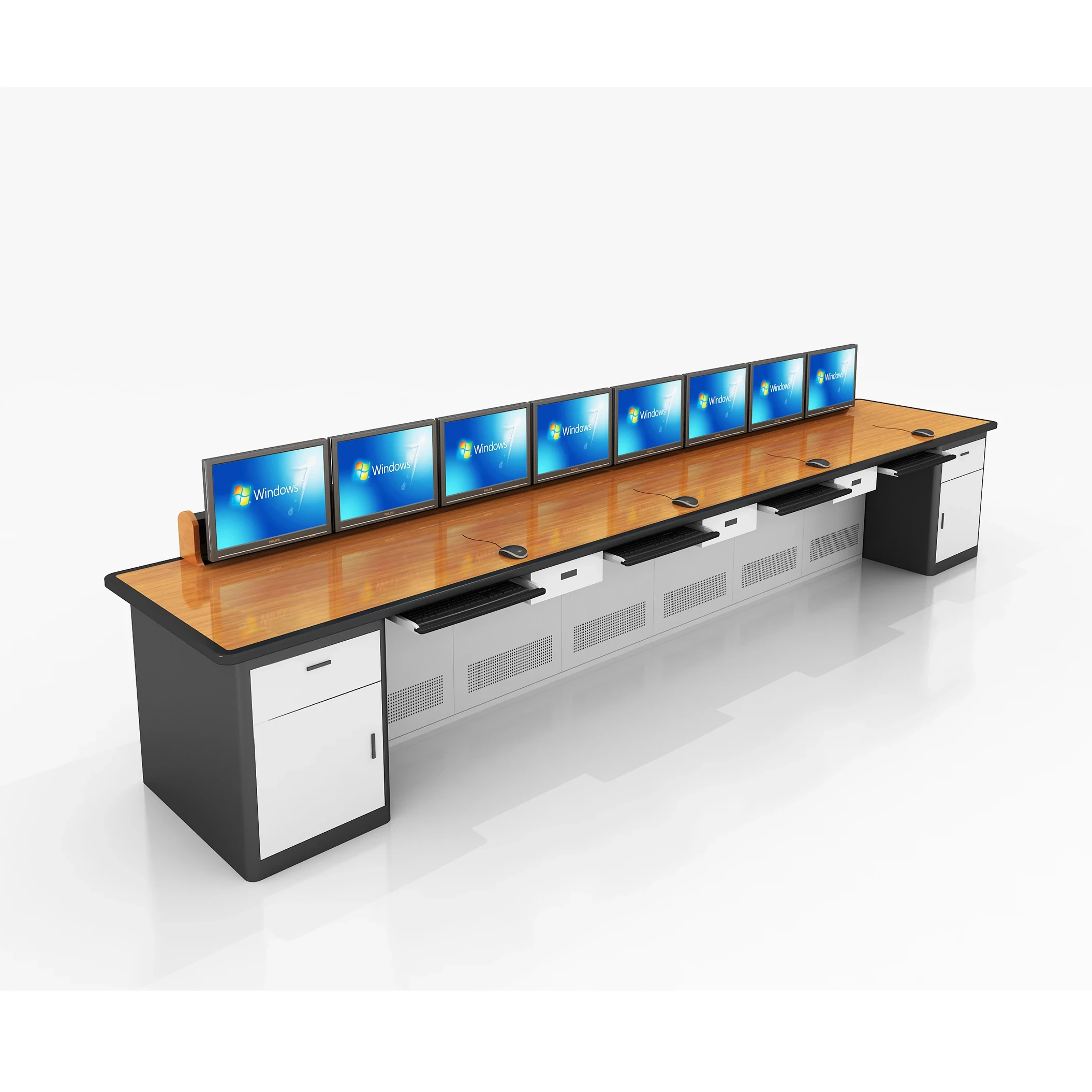 Broadcast Control Room Tables And Chairs Dispatching Workstations