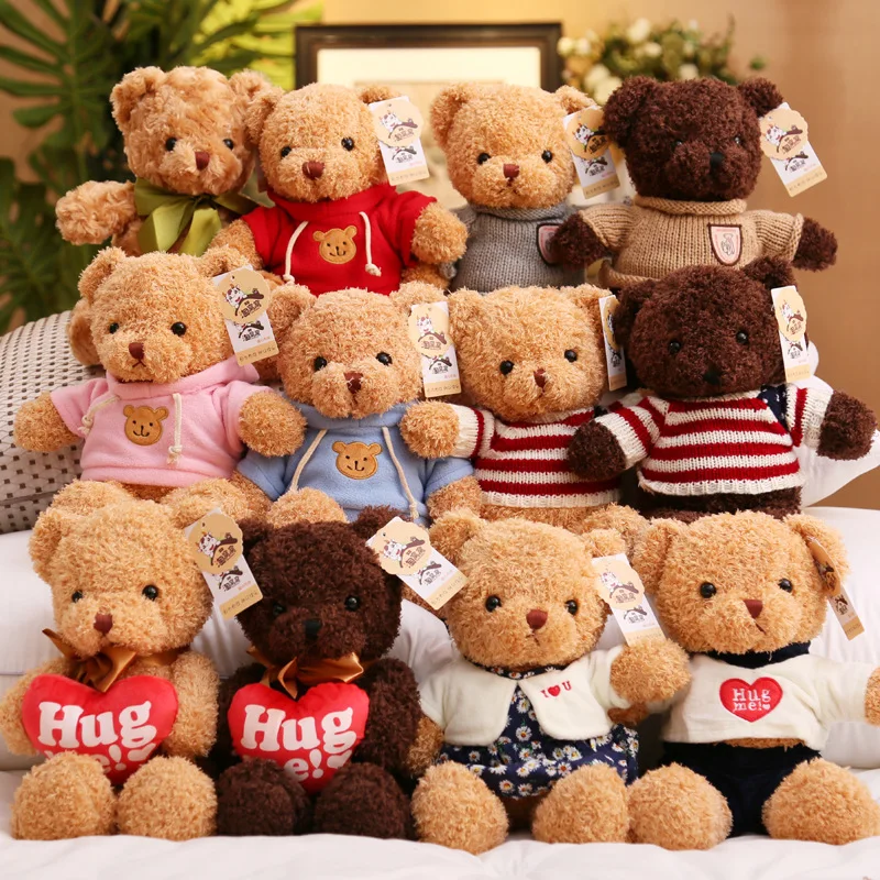 Wholesale Different Types of Teddy Bear with Clothes Cute Soft Toy Plush  Teddy Bear for Claw Machine