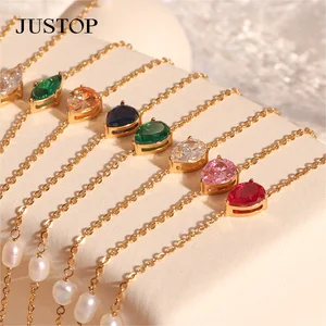 Fashion Link Chain Bracelet Women Jewelry Bracelet Crystal Natural Stone Bracelets for Women