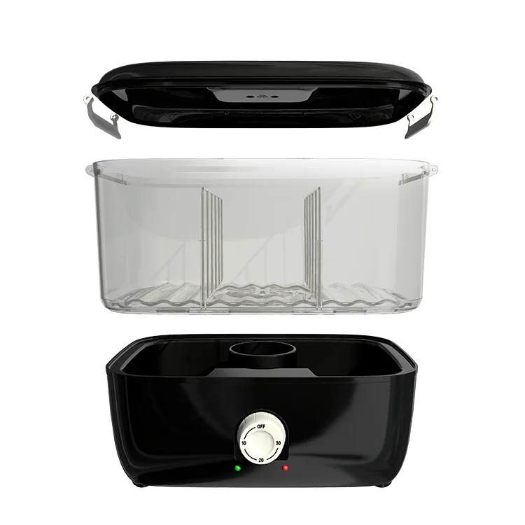 ポータブル小型ミニ高速加熱タオルウォーマースチーマーブラック