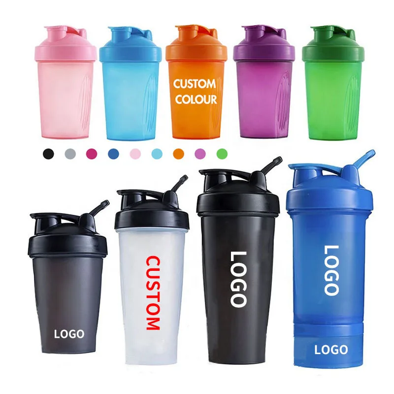 Buy Wholesale China Custom Logo Protein Plastic Shaker Bottle Eco