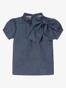 Solid Color 100% Cotton Casual Summer Toddler Girls Shirts with Flutter Sleeves Quick Dry & O-Neck Collar