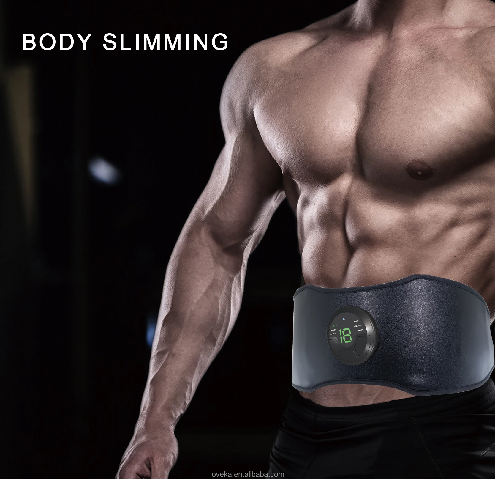 Ab Stimulator High Intensity Belt With No Gel Pads New Six Pad Rechargeable Abs Stimulating Belt Abdominal Trainer Ems Ab