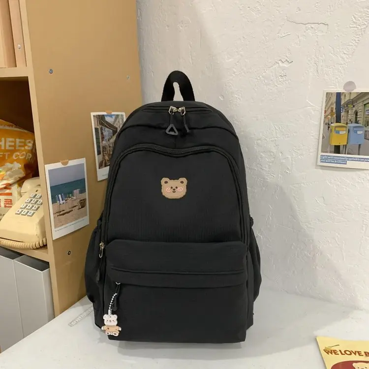 Modischer Cartoon Bär Schulrucksack Für Mädchen Mit Reißverschluss_voghion.com