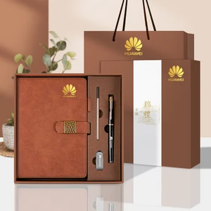 Gift Box with Pen and Ustick Fancy Notebook with Magnetic Buckle Chinese Style Notebook
