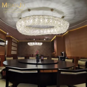 Zhongshan Premium Luxury Indoor Lighting Egyptian Crystal Fire-Like Prismatic Lamp Light Fixtures Fire-Like Pendant Hotel