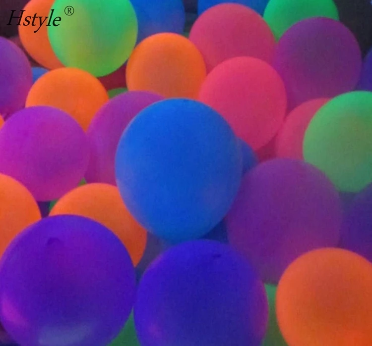gips Reusachtig Symfonie Blacklight Party Balloons Fluorescence In The Dark Under Blacklight 50 Pcs  Of 10 Inch Glow Latex Led Balloons St629 - Buy Blacklight Party Balloons  That Fluorescence In The Dark Under Blacklight 50
