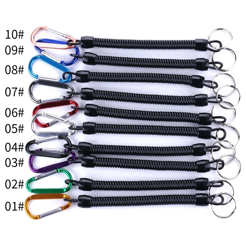 215mm 10 Colors Spring Rope Outdoor Sports Fishing Extension Rope 