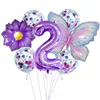 Conjunto de mariposas rosa y morado, set de 2.