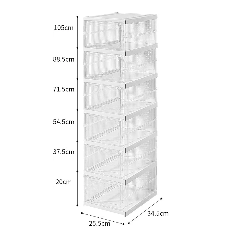 Custom Shoe Box Foldable Shoes Organizer Box Collapsible Wholesale
