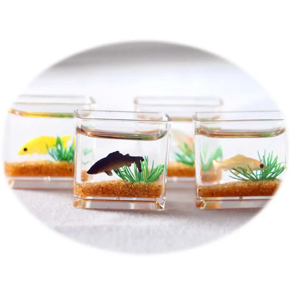 Dollhouse Miniature Resin Fish Bowl Aquarium