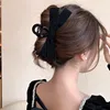 4 pinces à cheveux avec nœud en velours - finition brillante