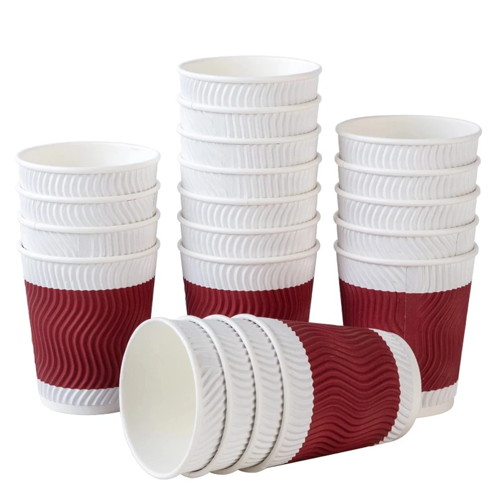 6.5 250 Ml Paper Cups For Softdrinks Coffee Insulated Cup