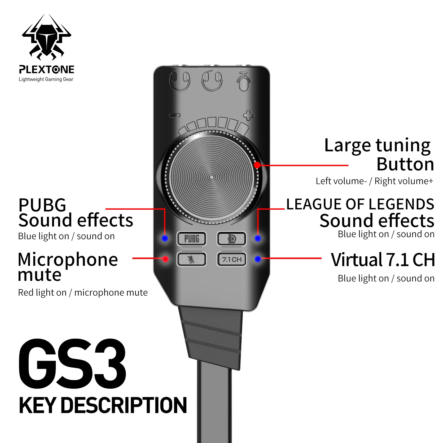 Virtual 7.1CH USB Sound Card External Audio Card 3.5mm USB Headphone Audio Interface for Computer Sound Card